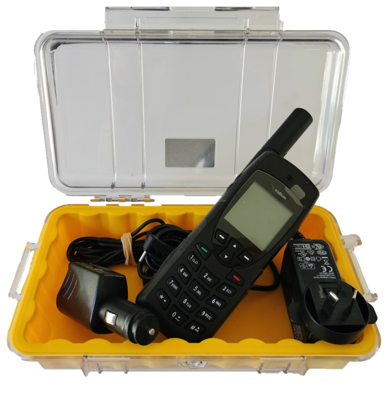 Iridium 9555 with chargers and case - 3 months warranty, EX-RENTAL