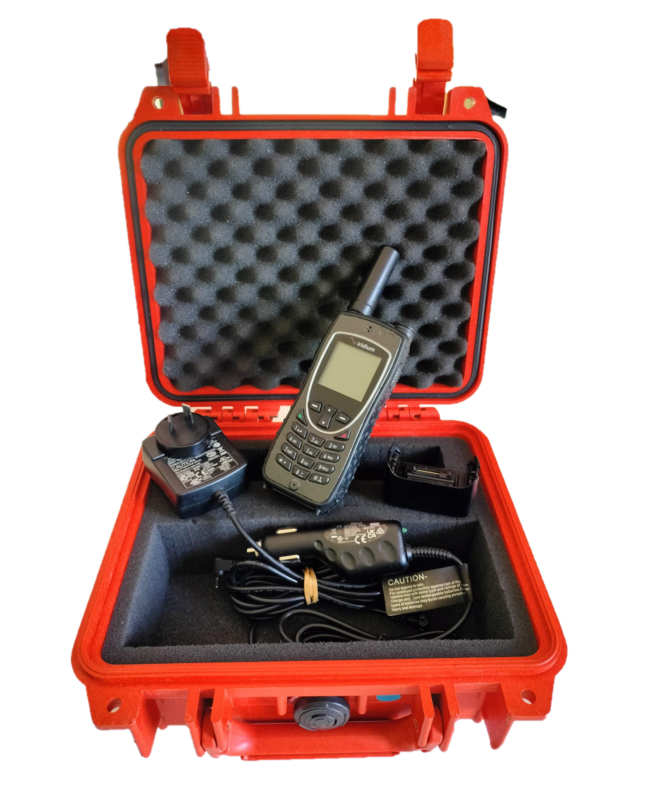 Iridium 9575 satellite phone in a rugged case, 6 months warranty - Ex-Rental